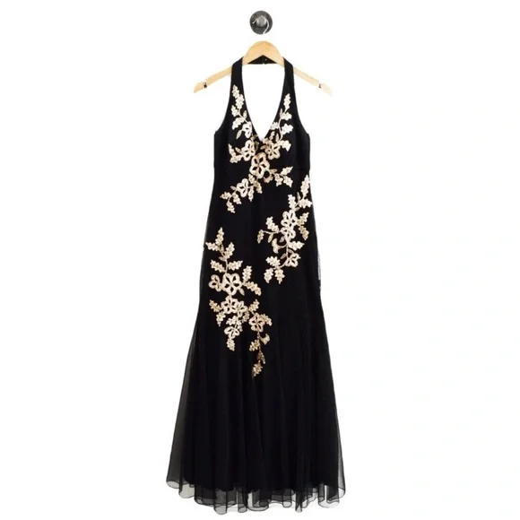 Xscape Dresses Xscape By Joanna Chen Embroidered Evening Gown